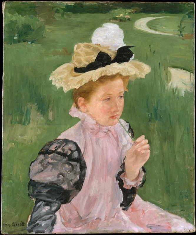 Mary Cassatt--Portrait of a Young Girl