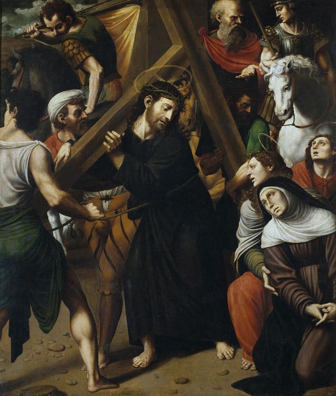 Masip, Juan Vicente-Cristo con la Cruz a cuestas-93 cm x 80 cm