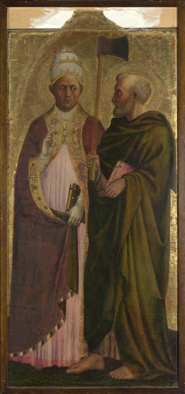 Masolino - A Pope (Saint Gregory) and Saint Matthias