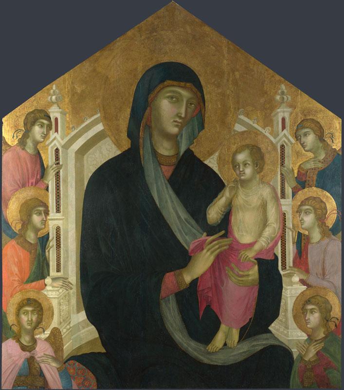 Master of the Casole Fresco - The Virgin and Child with Six Angels