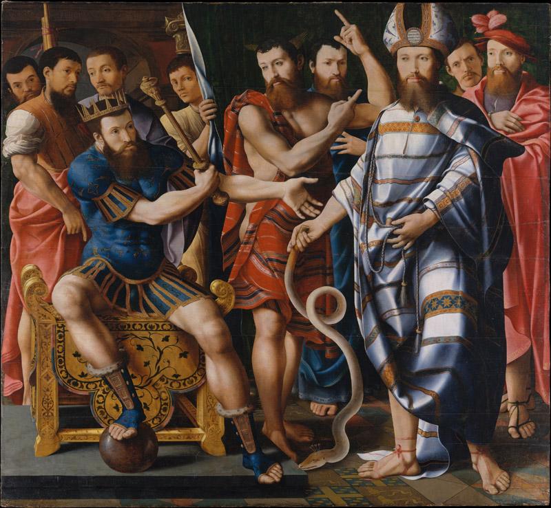 Master of the Dinteville Allegory--Moses and Aaron before Pharaoh An Allegory of the Dinteville Family