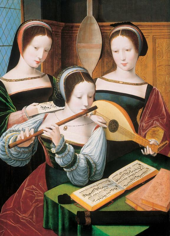 Master of the Female Half-Length Portraits (flourished 2nd third of 16th Century) - Three Ladies