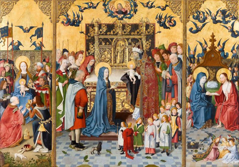 Master of the Holy Kinship the younger -- Retable of the Seven Joys of the Virgin