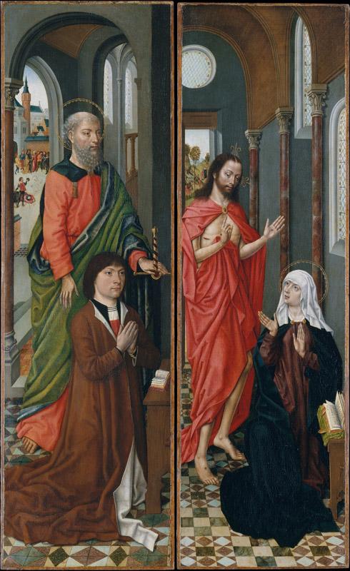 Master of the Saint Ursula Legend--Saint Paul with Paolo Pagagnotti Christ Appearing to His Mother