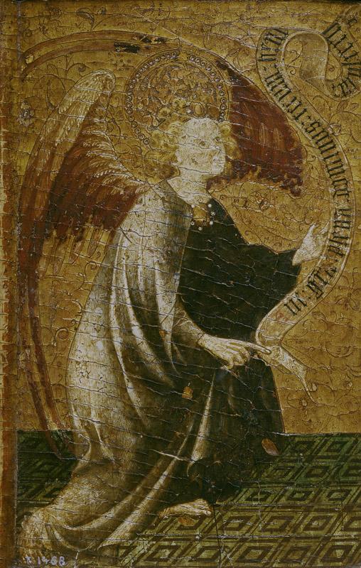 Mateu, Jaime (Atribuido a)-El Arcangel San Gabriel-34 cm x 23 cm