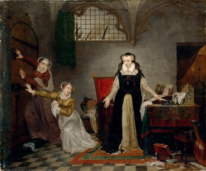 Mathieu Ignace van Bree -- Mary Stuart Being Called to Her Execution