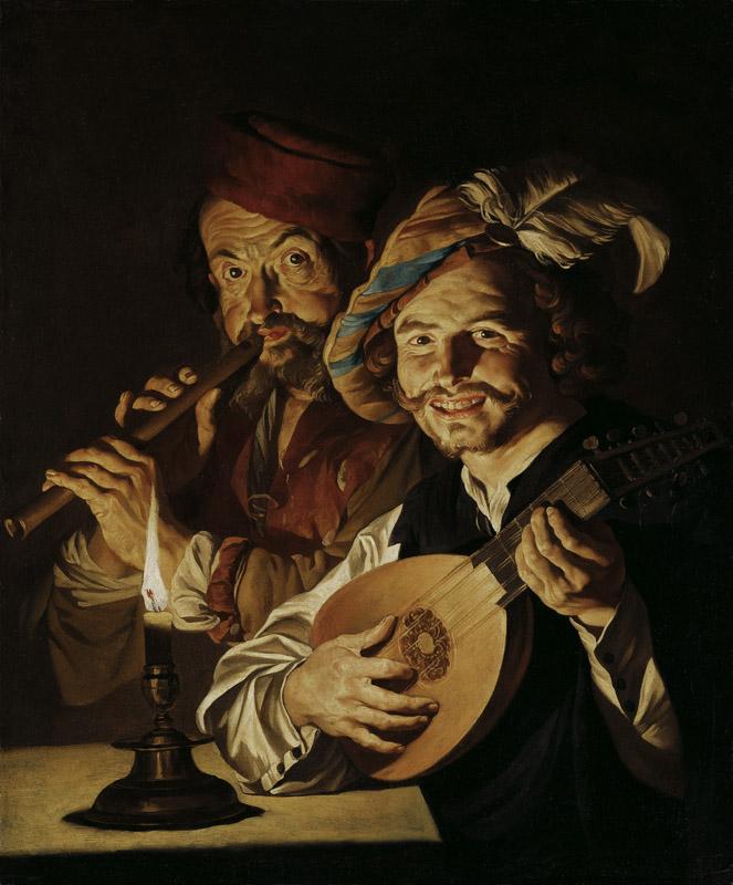 Matthias Stom(er) - The Lautenist and the Flautist, 1640-1650