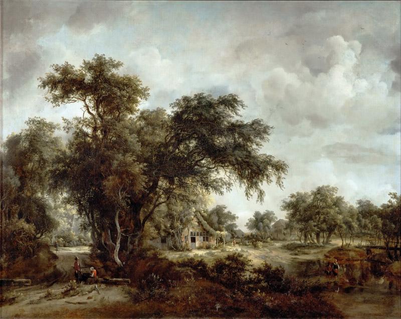 Meindert Hobbema (1638-1709) -- The Farmhouse