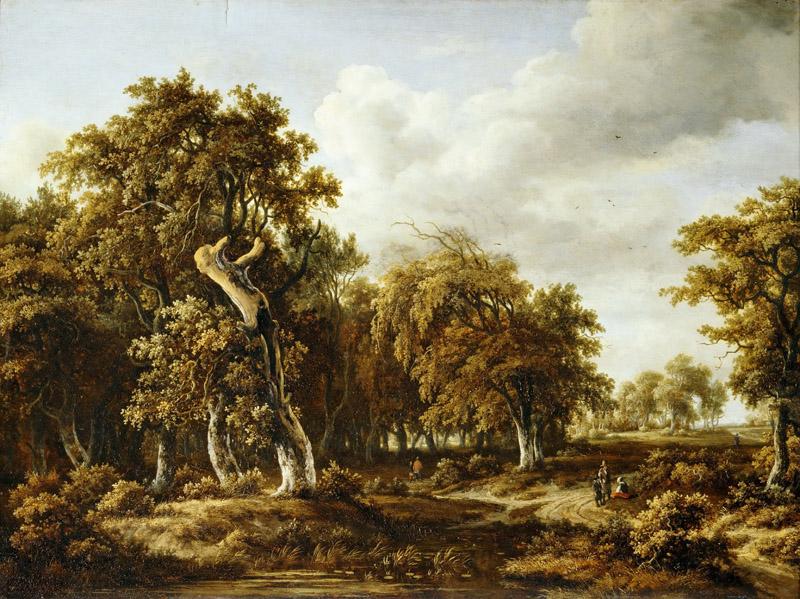 Meindert Hobbema (1638-1709) -- The Oak Forest