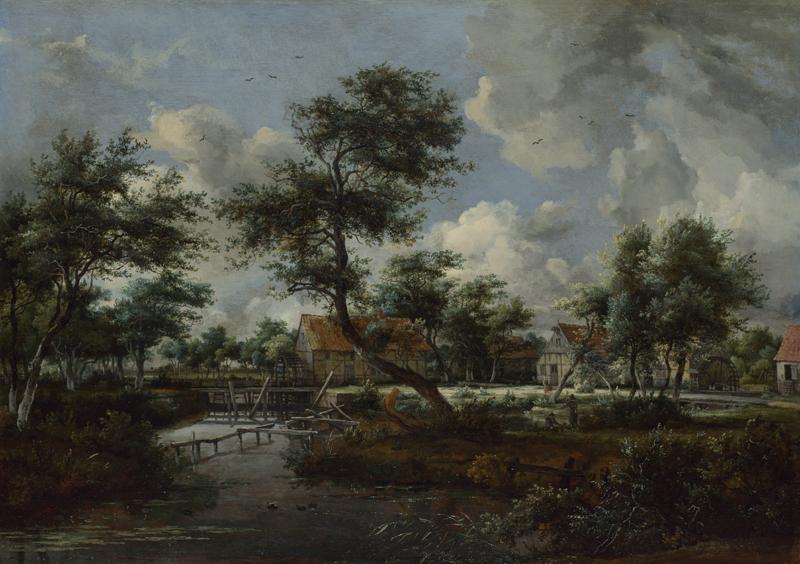 Meindert Hobbema - The Watermills at Singraven near Denekamp
