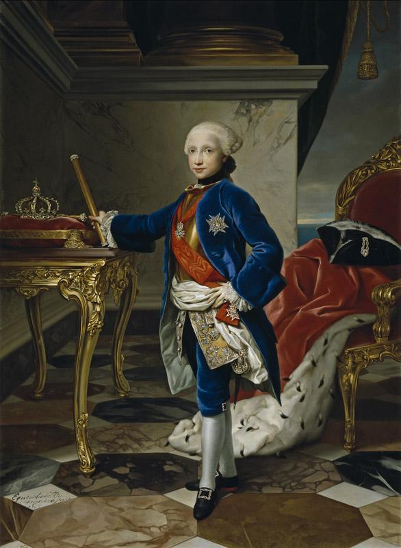 Mengs, Anton Rafael-Fernando IV, rey de Napoles-179 cm x 130 cm