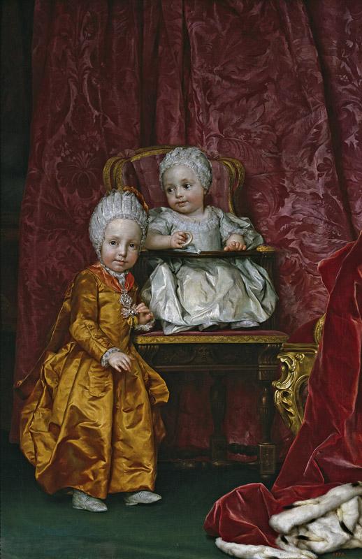 Mengs, Anton Rafael-Los archiduques Fernando y Maria Ana de Austria-147 cm x 96 cm