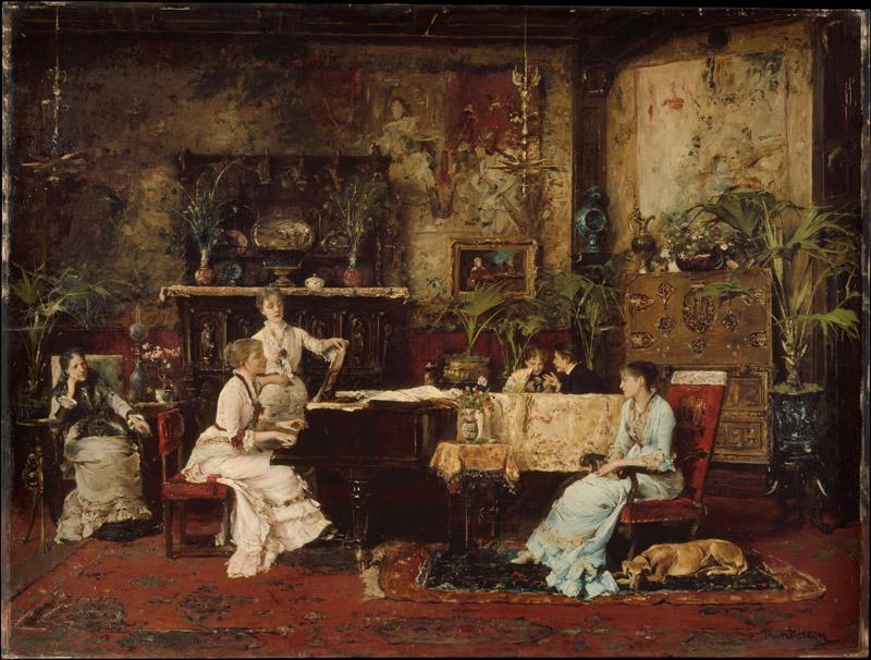 Mihaly Munkacsy--The Music Room