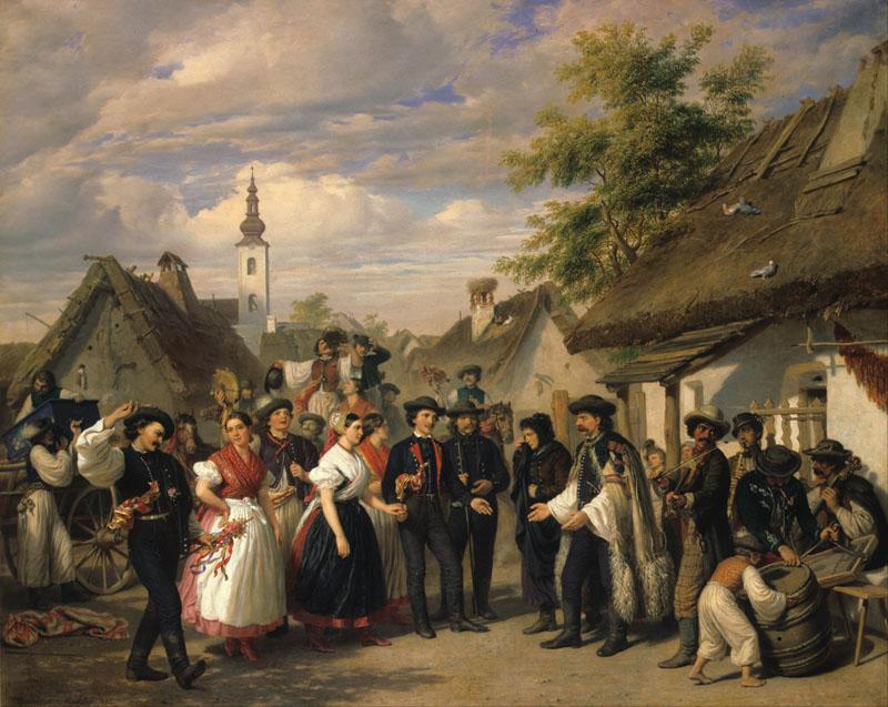 Miklos Barabas (1810-1898)-The Arrival of the Bride