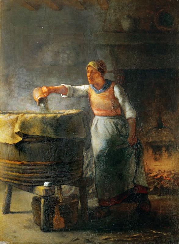 Millet, Jean-Francois -- La lessiveuse-the washerwoman