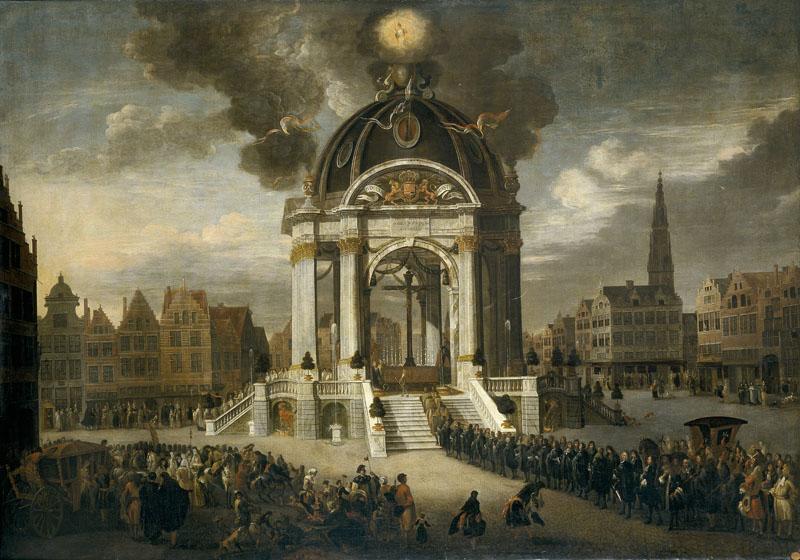 Minderhout, Hendrik van-La procesion de Cristo Redentor en Amberes