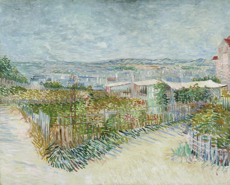 Montmartre behind the Moulin de la Galette (July 1887 - 1887)