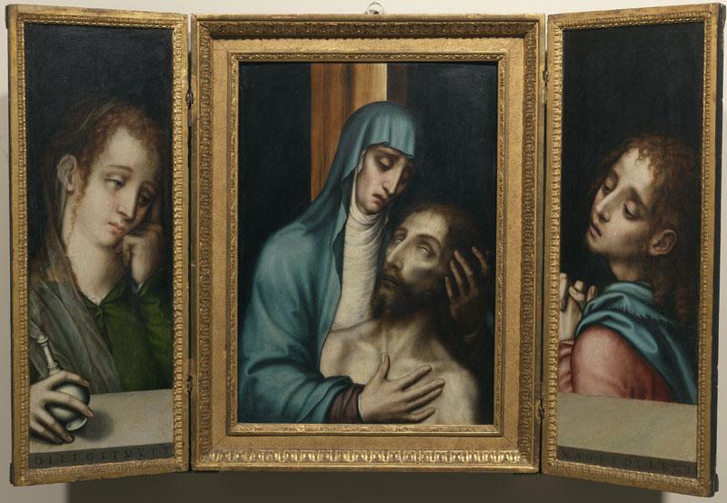 Morales, Luis de-La Piedad, San Juan y la Magdalena-84 cm x 131 cm
