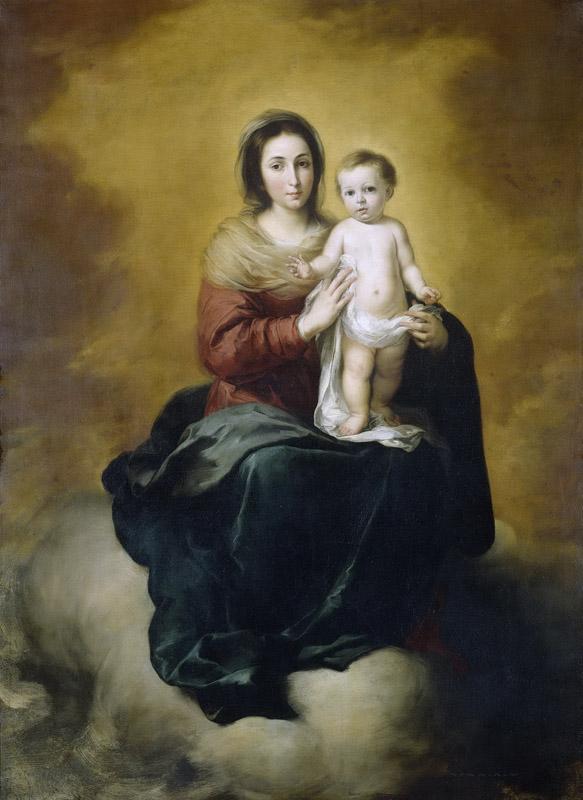 Murillo, Bartolome Esteban -- Maria met kind, 1660-1680