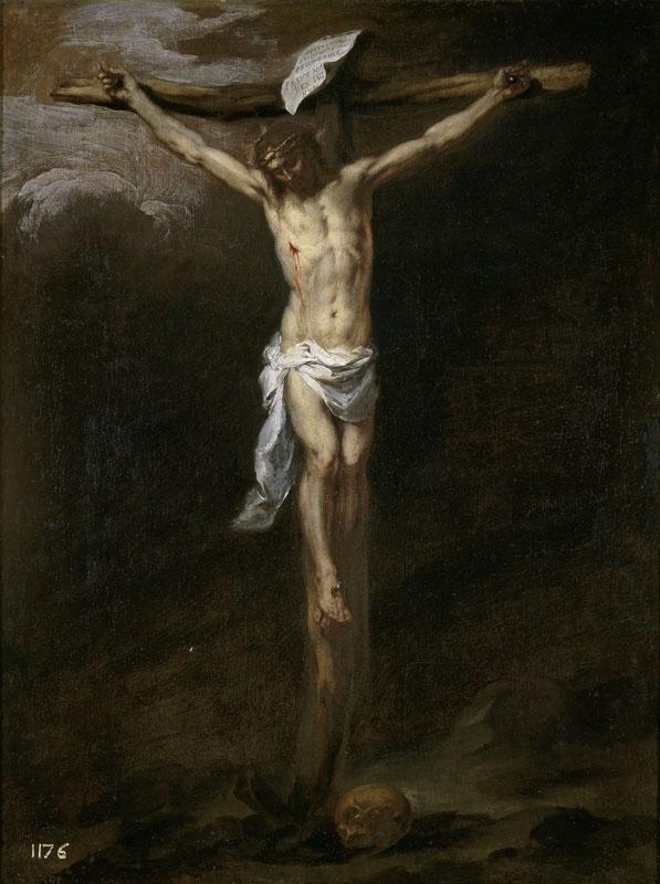 Murillo, Bartolome Esteban-Cristo crucificado-71 cm x 54 cm