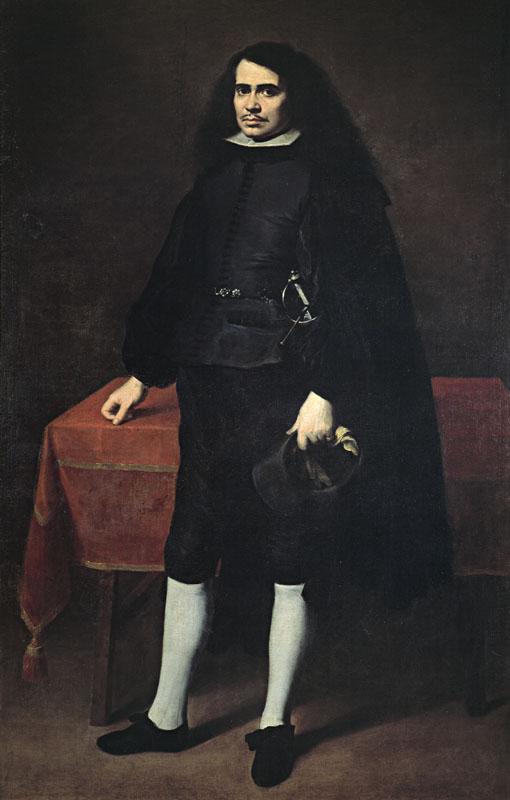 Murillo, Bartolome Esteban-Retrato de caballero-199 cm x 126 cm