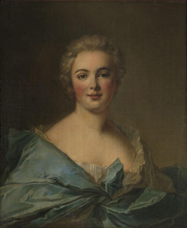Nattier, Jean Marc-Maria Leszczynska, reina de Francia-61 cm x 51 cm