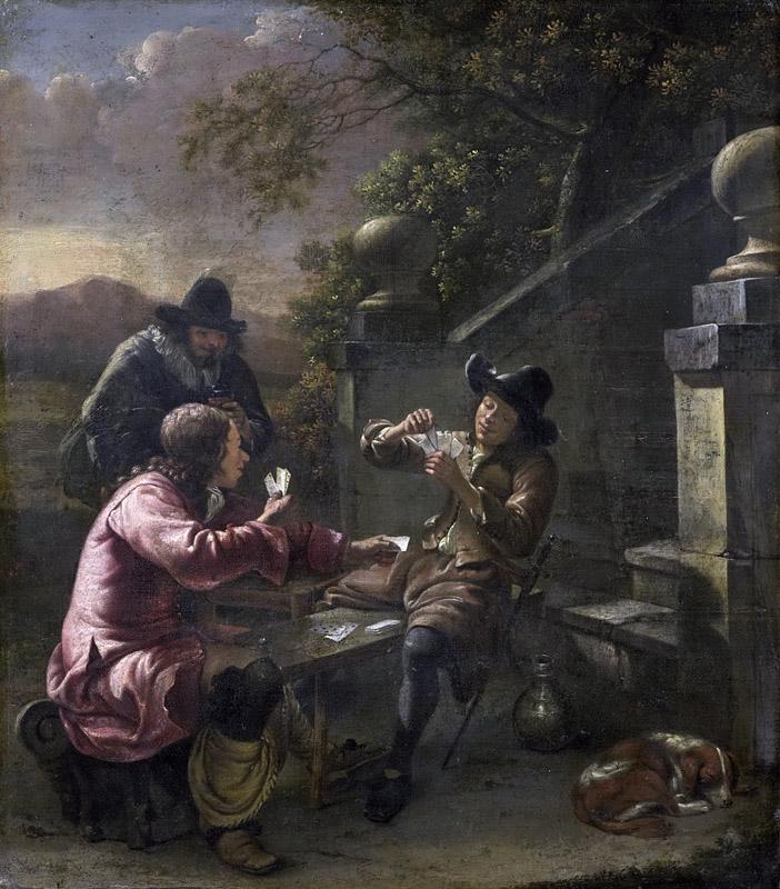 Natus, Johannes -- De kaartspelers, 1660