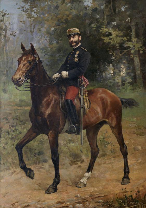 Navarro, Roman-El rey Alfonso XII a caballo-271 cm x 187 cm