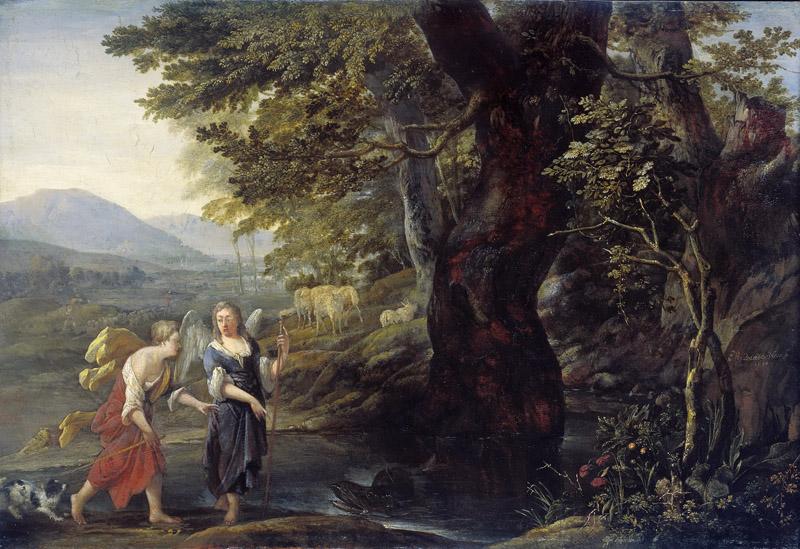 Neer, Eglon van der -- Tobias en de engel, 1690