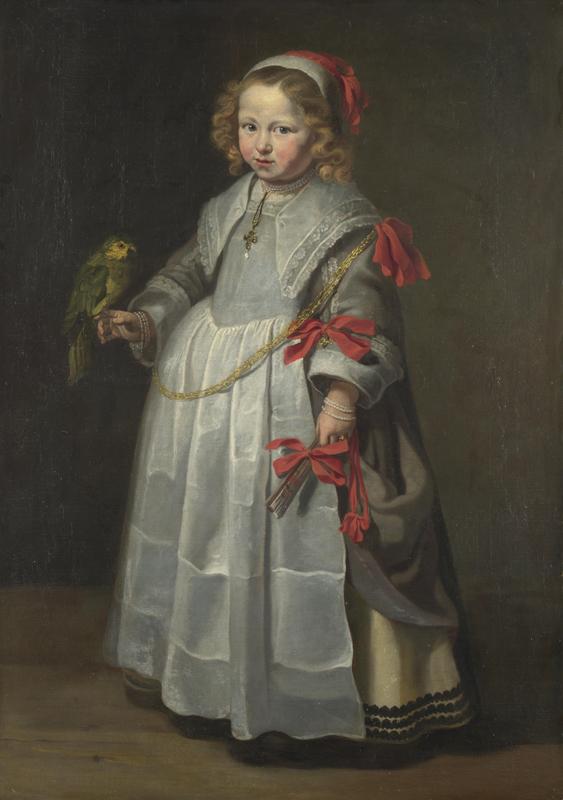 Netherlandish - Portrait of a Girl with a Parrot