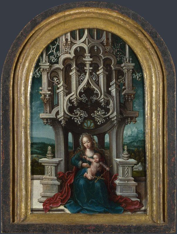 Netherlandish - The Virgin and Child Enthroned