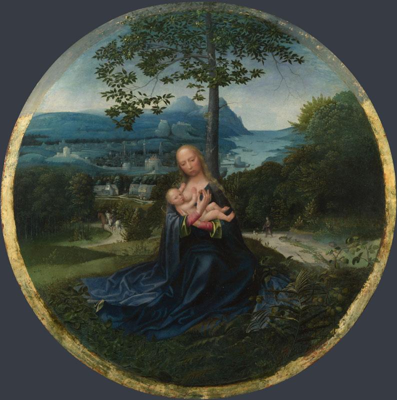 Netherlandish - The Virgin and Child in a Landscape