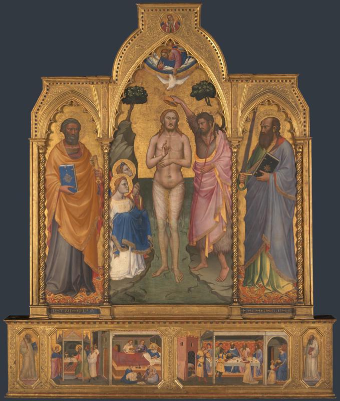 Niccolo di Pietro Gerini - Baptism Altarpiece