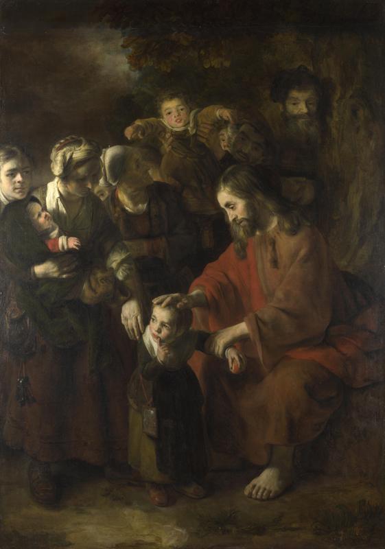 Nicolaes Maes - Christ blessing the Children
