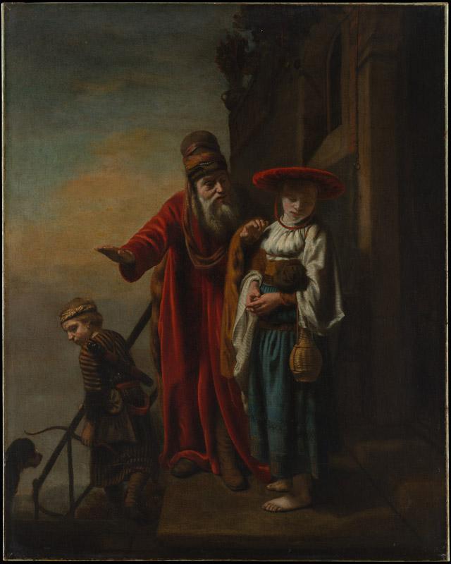 Nicolaes Maes--Abraham Dismissing Hagar and Ishmael