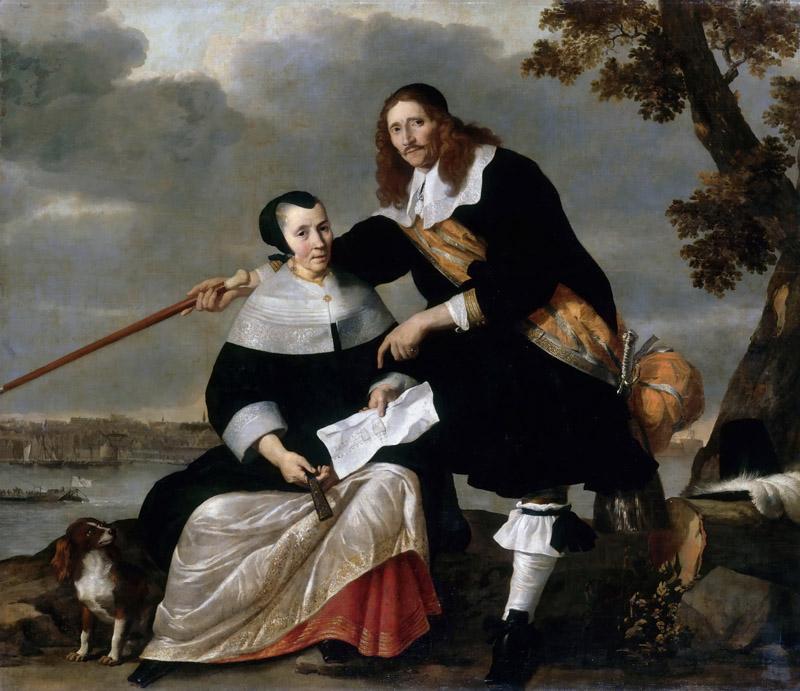 Nicolaes Van Helt Stockade -- Portrait of Hendryck Henck (Huyck) and his Wife Catharina Brouwers