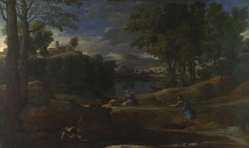 Nicolas Poussin - Landscape with a Man killed by a Snake