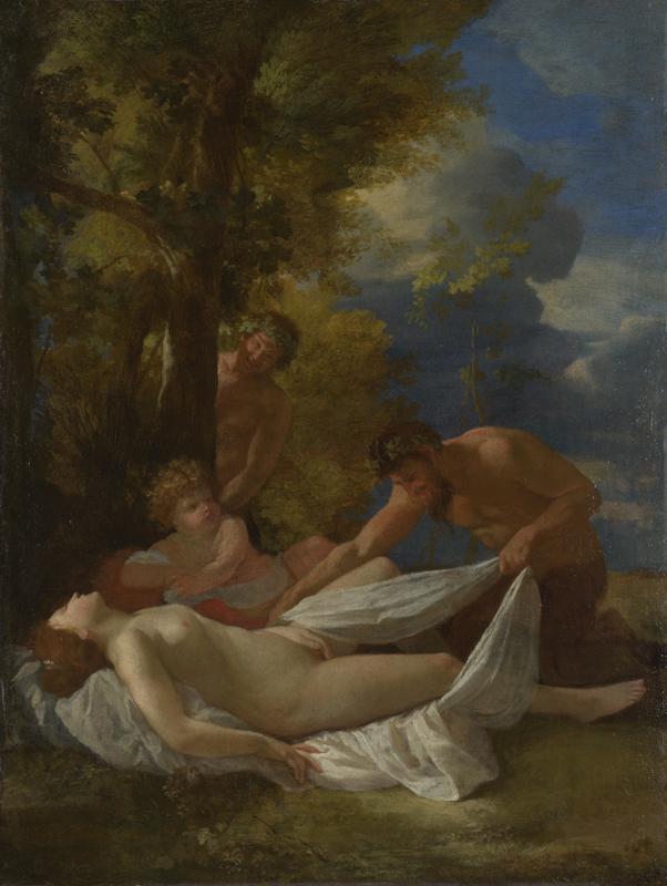 Nicolas Poussin - Nymph with Satyrs