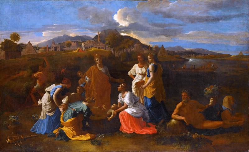 Nicolas Poussin -- Moses saved from the flood