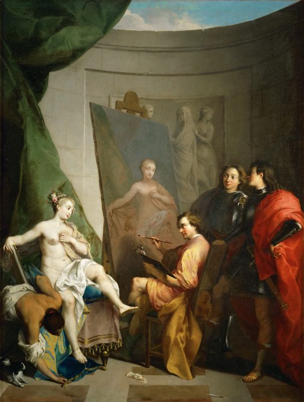 Nicolas Vleughels -- Apelles painting Campaspe