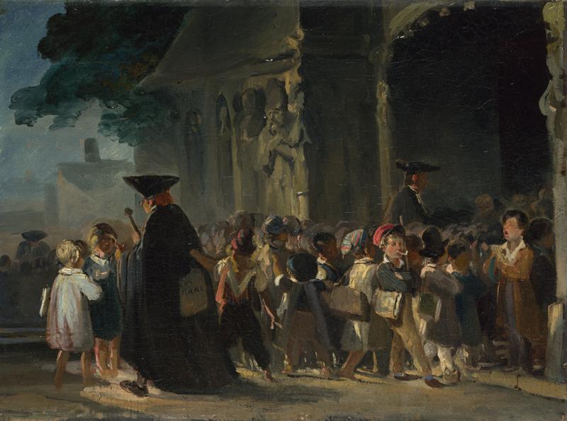 Nicolas-Toussaint Charlet - Children at a Church Door