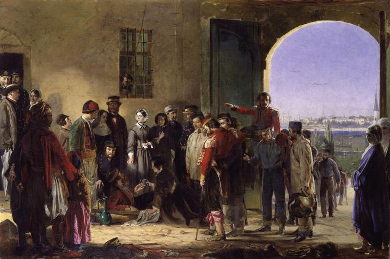 Nightingale receiving the Wounded at Scutari by Jerry Barrett