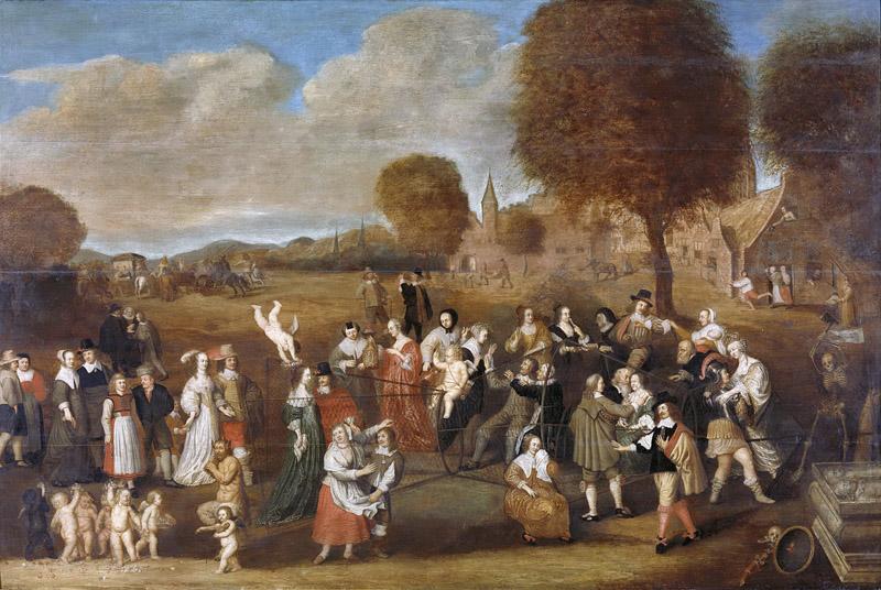 Noorderwiel, Hendrik -- De huwelijksfuik, allegorie op het huwelijk, 1647