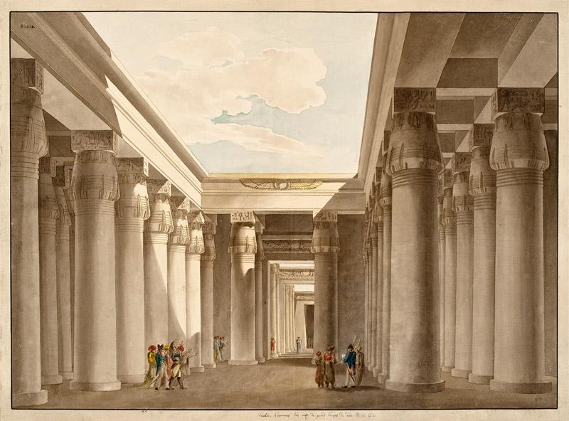 Norbert Bittner - View of the Entrance Hall of a Temple at Karnak