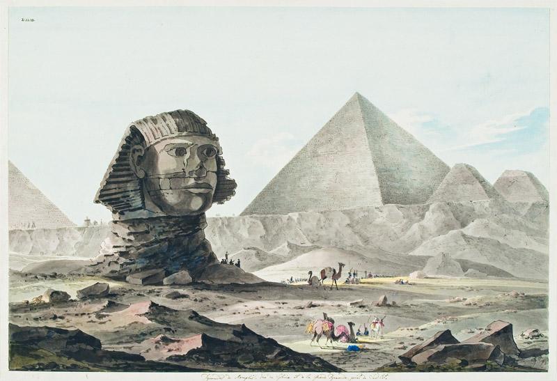Norbert Bittner - View of the Sphinx and the Great Pyramid