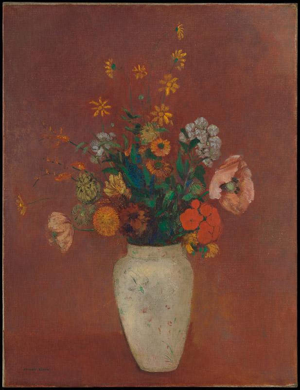 Odilon Redon--Bouquet in a Chinese Vase