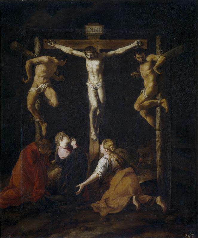 Orrente, Pedro de-La Crucifixion-153 cm x 128 cm