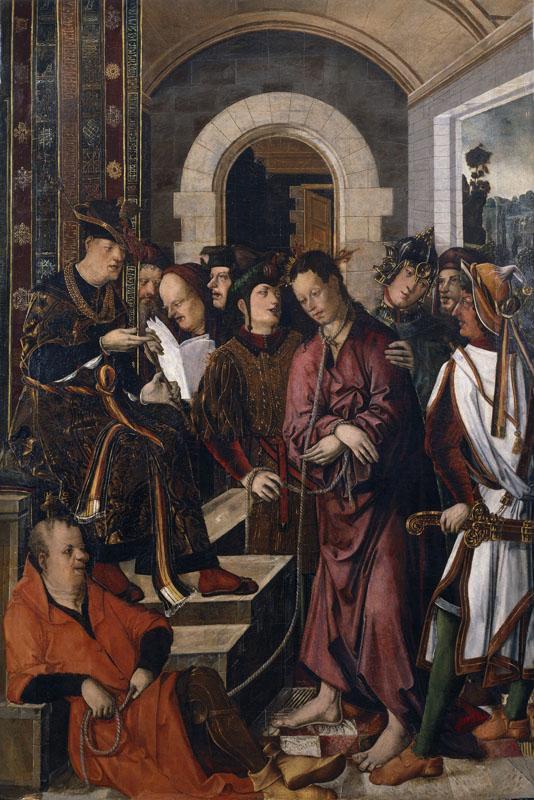 Osona, Francisco de Osona, Rodrigo de-Cristo ante Pilatos-126 cm x 84 cm