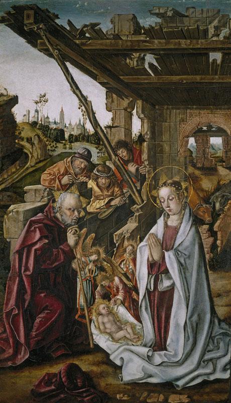 Osona, Francisco de Osona, Rodrigo de-La Natividad-78 cm x 44 cm