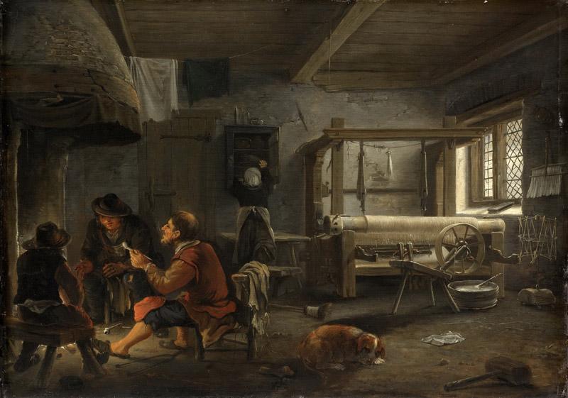 Oudenrogge, Johannes Dircksz. van -- Weverswerkplaats, 1652
